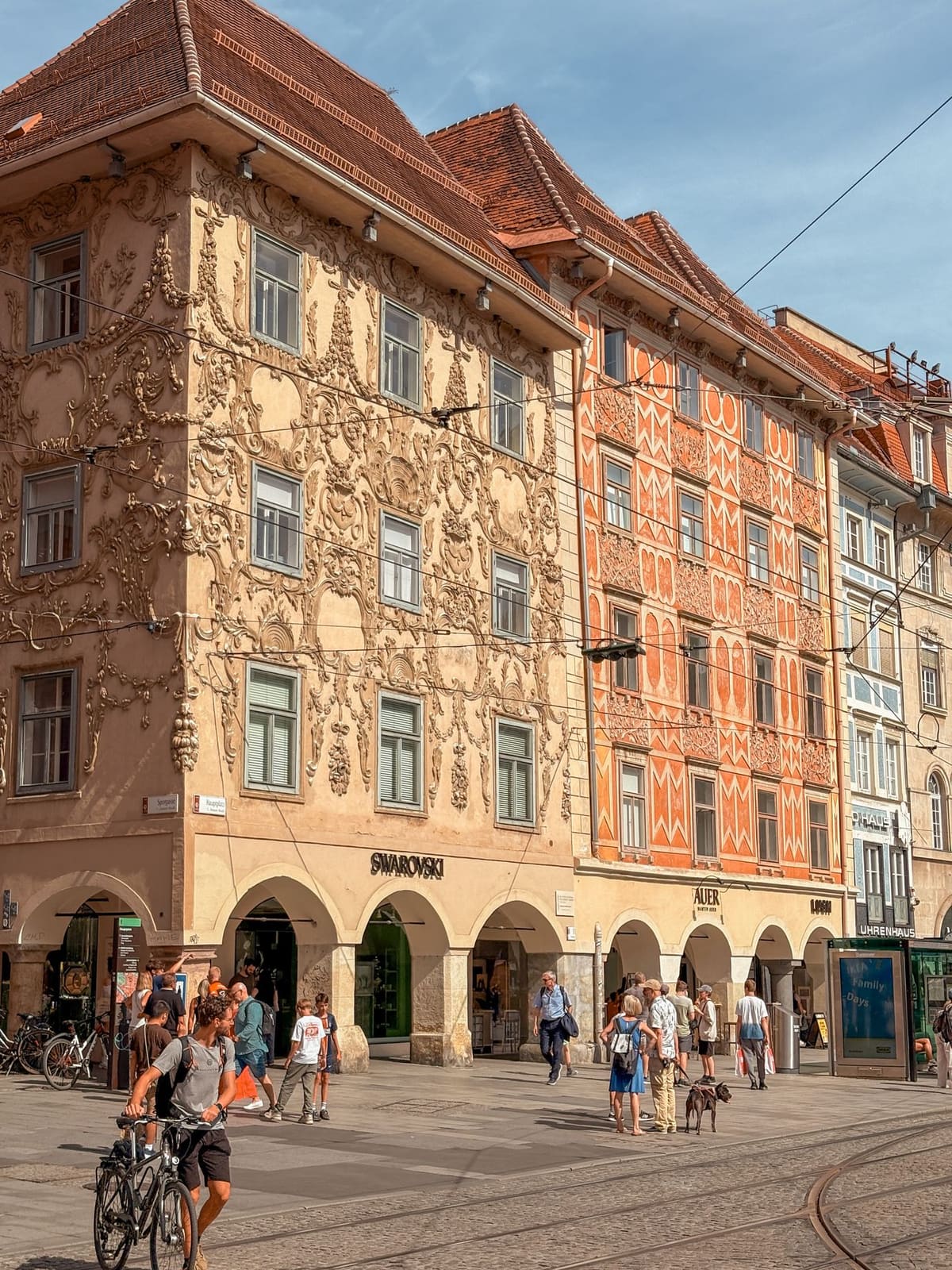 The exterior view of the Bashkirixa workshop in Graz city center